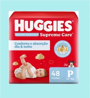 Huggies Fralda Supreme Care P 48 Unidades