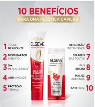 Leave-In L'Oréal Paris Elseve Reparação Total 5 Cicatri Renov 100ml