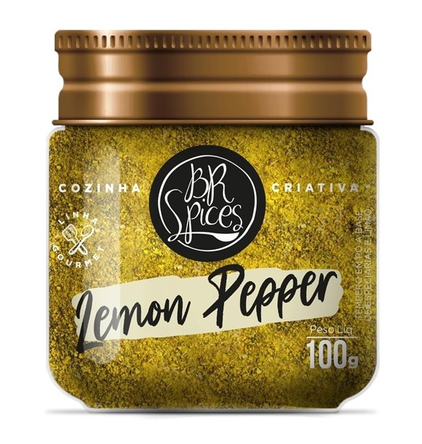 Tempero Lemon Pepper 100g - BR Spices