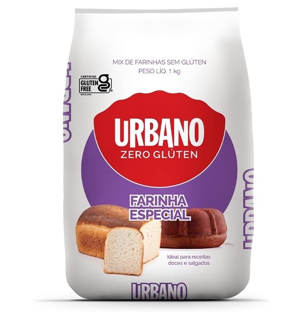 Urbano, Farinha Mix, Mix de Farinhas sem Glúten - 1 kg