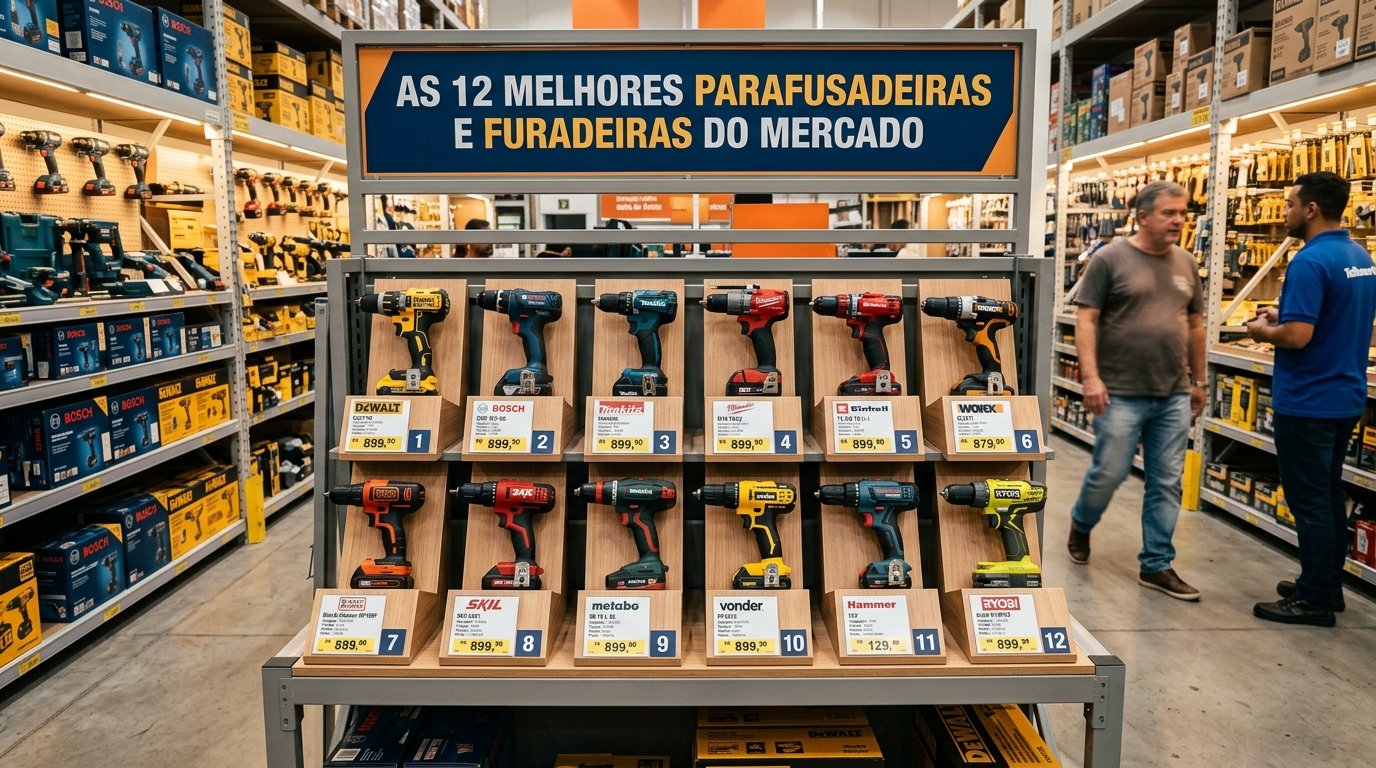 12 Melhores Parafusadeiras e furadeiras do Mercado