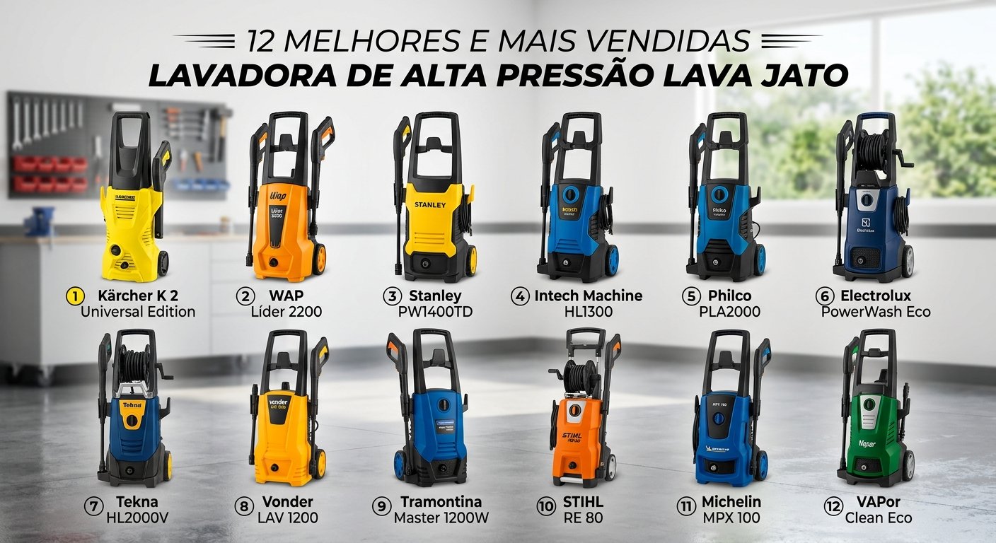 12 melhores e mais vendidas lavadora de alta pressão lava jato