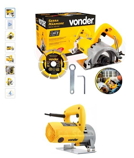 Serra Mármore Profissional Vonder SMV1300S 1300W