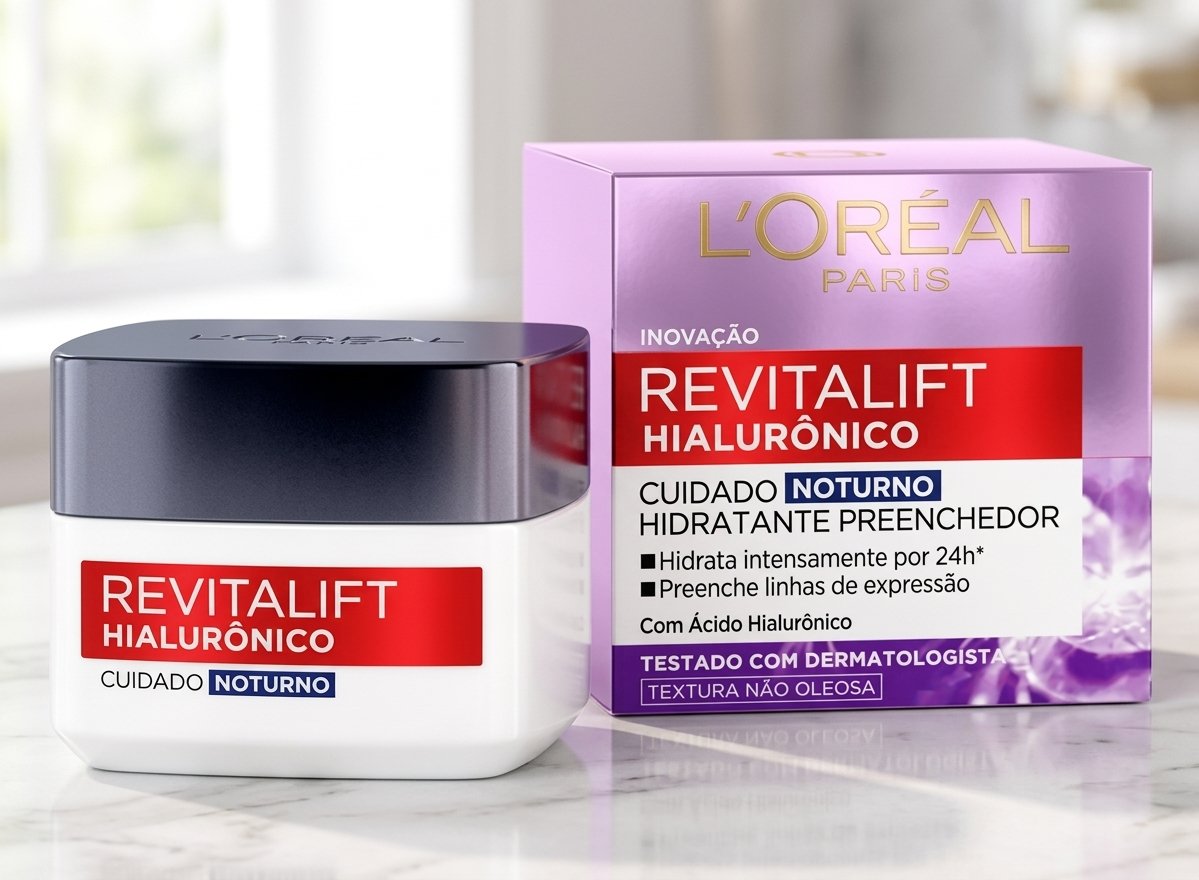 Creme Facial Noturno L’Oréal Paris Revitalift Hialurônico 49g