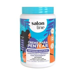 Creme Para Pentear Salon Line Definição Natural 1kg Cachos Leves