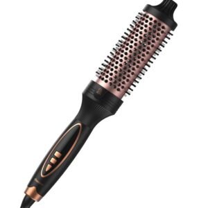 GOKOCO Escova Secadora Bivolt GD037, Escova Modeladora Íons, Escova Rotativa Styler, Preto