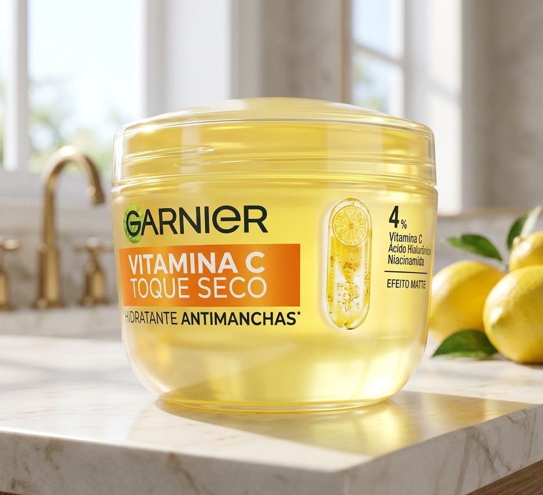 Gel Creme Hidratante Facial Antimanchas Toque Seco com Vitamina C, Controla a Oleosidade e Uniformiza a Pele, Garnier, 85g