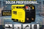 Maquina De Solda Inversora Kab 180 Micro Mma Tig Tork Cor Amarelo Frequência 50/60 Hz