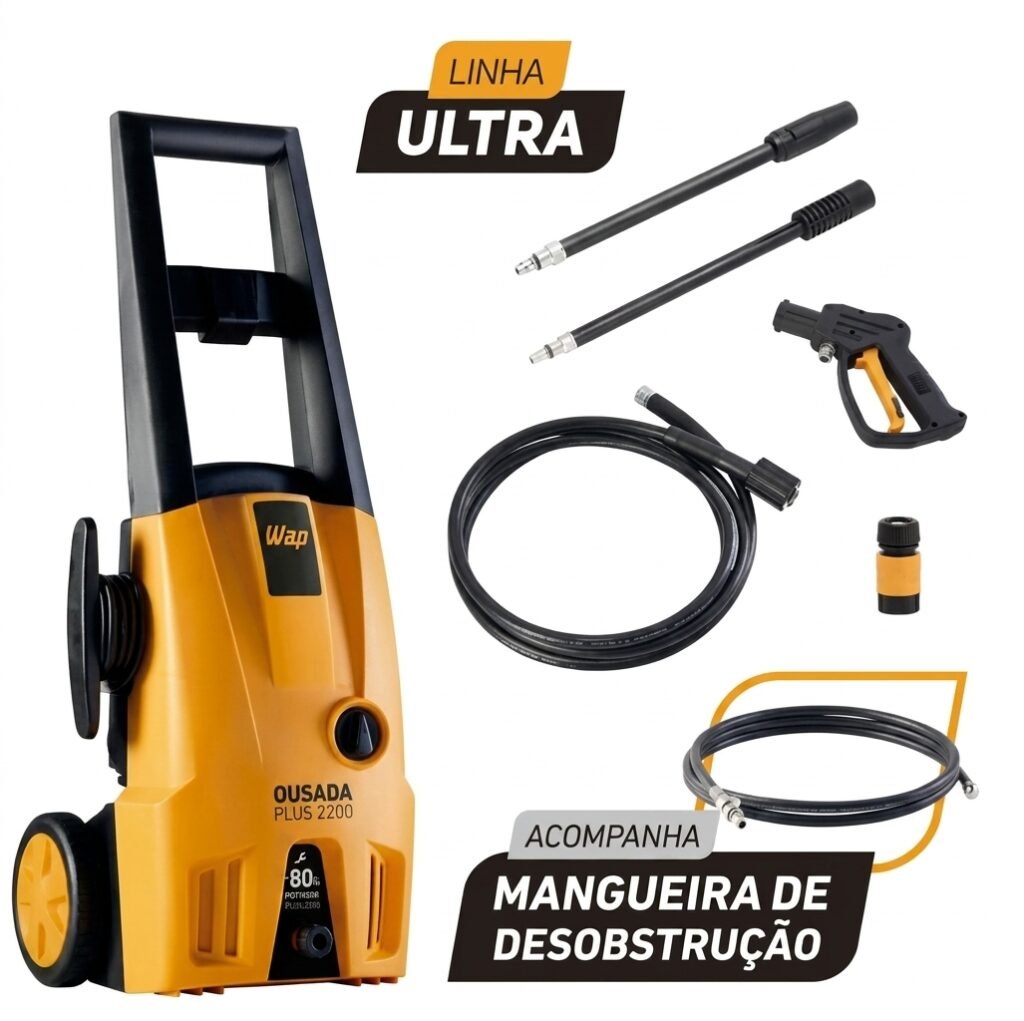 Desobstruidora de Alta Pressão Wap Ousada Plus 2200 Ultra 1500W com 1750psi