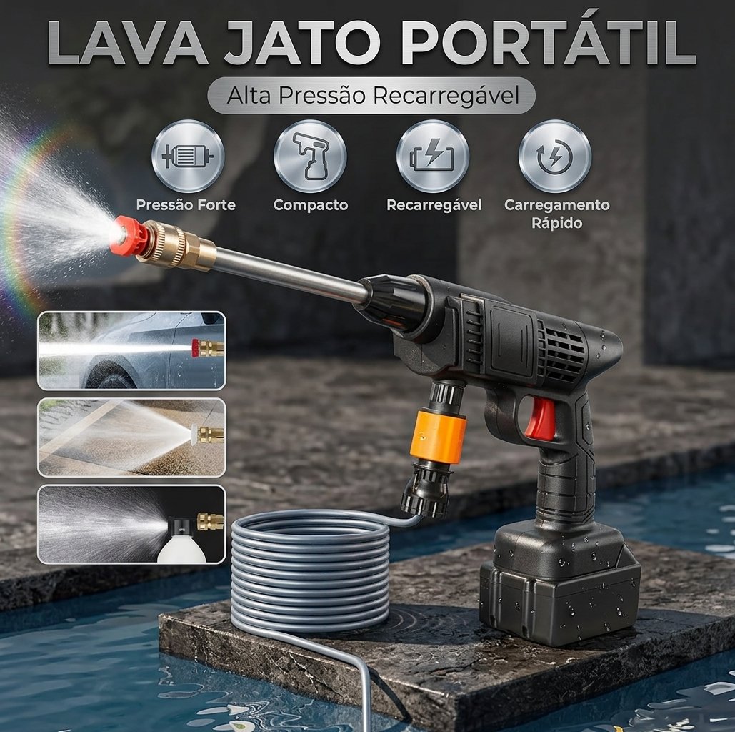 Análise Completa: Lavadora Lava Jato Portátil Pressão 2 Baterias MYMOTORS