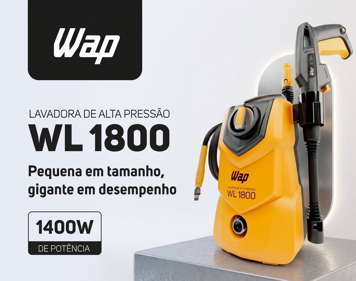 Lavadora de Alta Pressão Compacta WAP WL 1800 1400W 1500PSI 360L/h 127V: Guia Completo e Análise