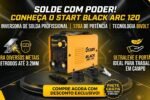 Máquina De Solda Inversora Elétrica Portátil Start Black Arc 120a Mma Eletrodo Tig 220 V