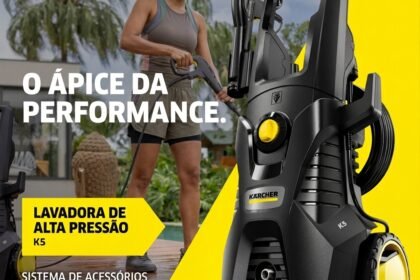 Lavadora de Alta Pressão Kärcher K5 motor a indução 2.100 PSI/Libras 360 L/h 1.900 W com lança turbo e lança leque 127v