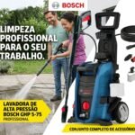 Lavadora de alta pressão 1700w 2000psi Bosch GHP 200 color azul