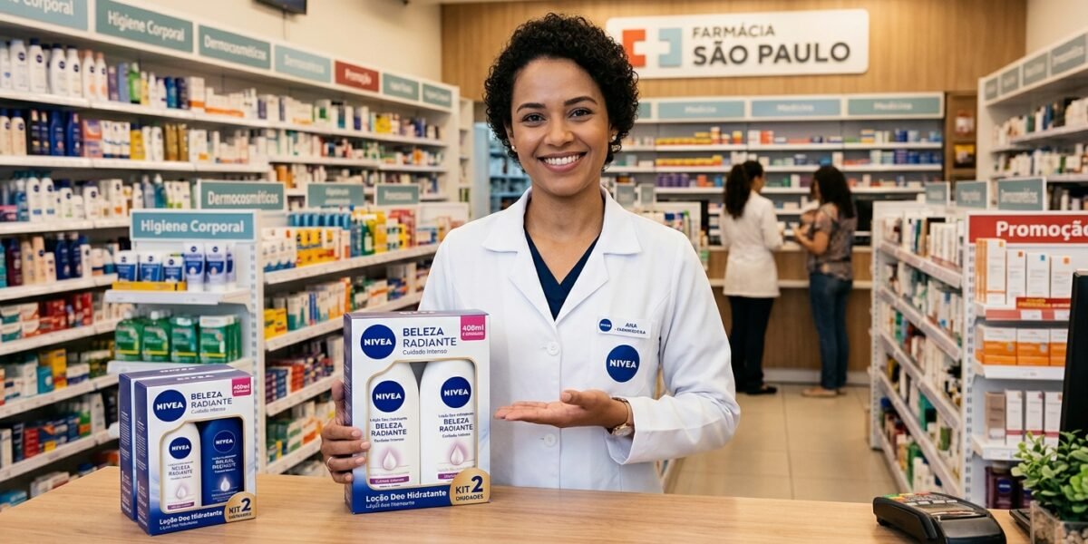 Kit Loção Deo Hidratante Nivea Beleza Radiante Cuidado Intenso Pele Macia e Profundamente Nutrida