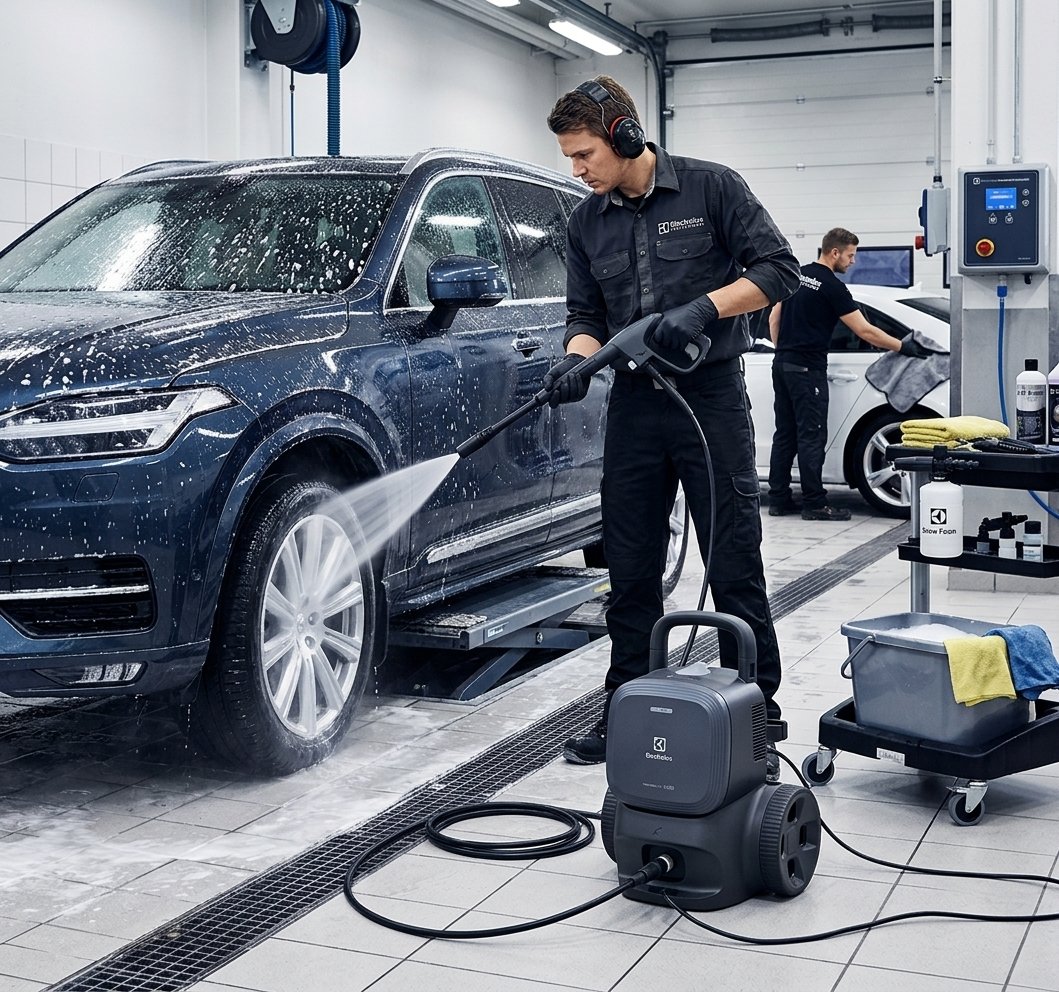 Lavadora de Alta Pressão Electrolux 1850PSI 1500W Potência com Canhão de Espuma PowerWash EWS1850P Preta