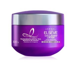L'Oréal Paris Elseve Collagen Lifter Máscara de Tratamento Condicionante Efeito Teia Para Resgate de Massa com Peptídeos de Colágeno Reconstrói a Fibra e Dá Volume por 72h 300g