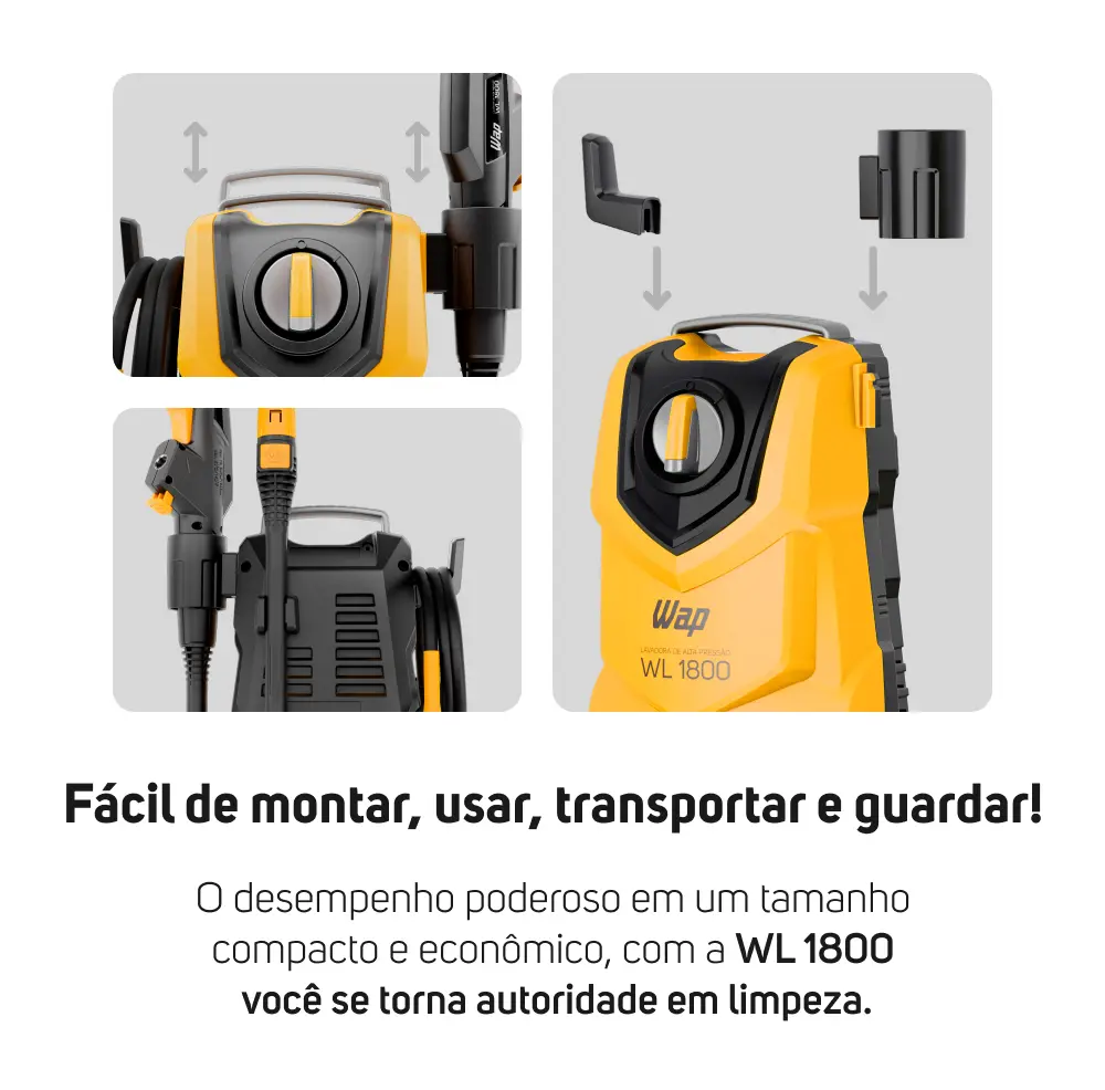 Lavadora de Alta Pressão Compacta WAP WL 1800 1400W 1500PSI 360L/h 127V: Guia Completo e Análise