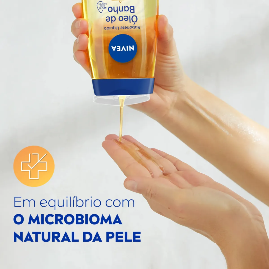 NIVEA KIT Sabonete Líquido Óleo de Banho 200ml - 2 Unidades