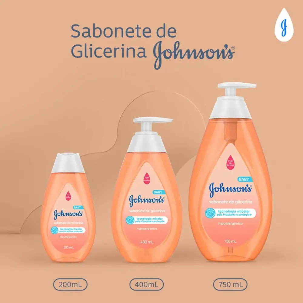 Sabonete Líquido De Glicerina 400ml Johnson's Baby