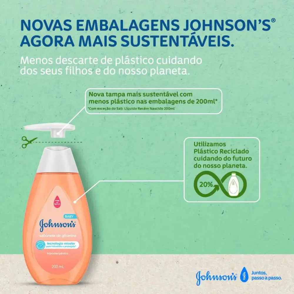 Sabonete Líquido De Glicerina 400ml Johnson's Baby