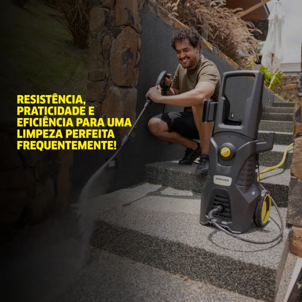 Lavadora de Alta Pressão Kärcher K5 motor a indução 2.100 PSI/Libras 360 L/h 1.900 W com lança turbo e lança leque 127v