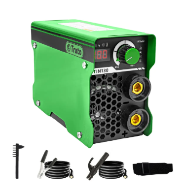 Máquina de Solda Inversora MMA Trato TIN130 130A 220V Tecnologia IGBT Leve e Eficiente