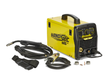 Máquina Solda Inversora 160a C/ Tocha Handyarc Mig 160i Esab Cor Amarelo