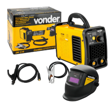 Inversor Para Solda Eletrodo e TIG Im125 C/ Máscara Escurecimento automático Vonder