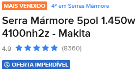 Serra Mármore 5" 1.450W 4100NH2Z Makita
