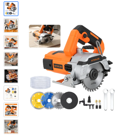 Serra Mármore Cortador 1800W 4.3/8" Corte 45° Aitoolzo
