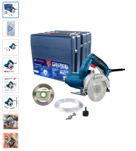 Serra Mármore Bosch GDC 151 Titan 1500W com Kit Refrigeração