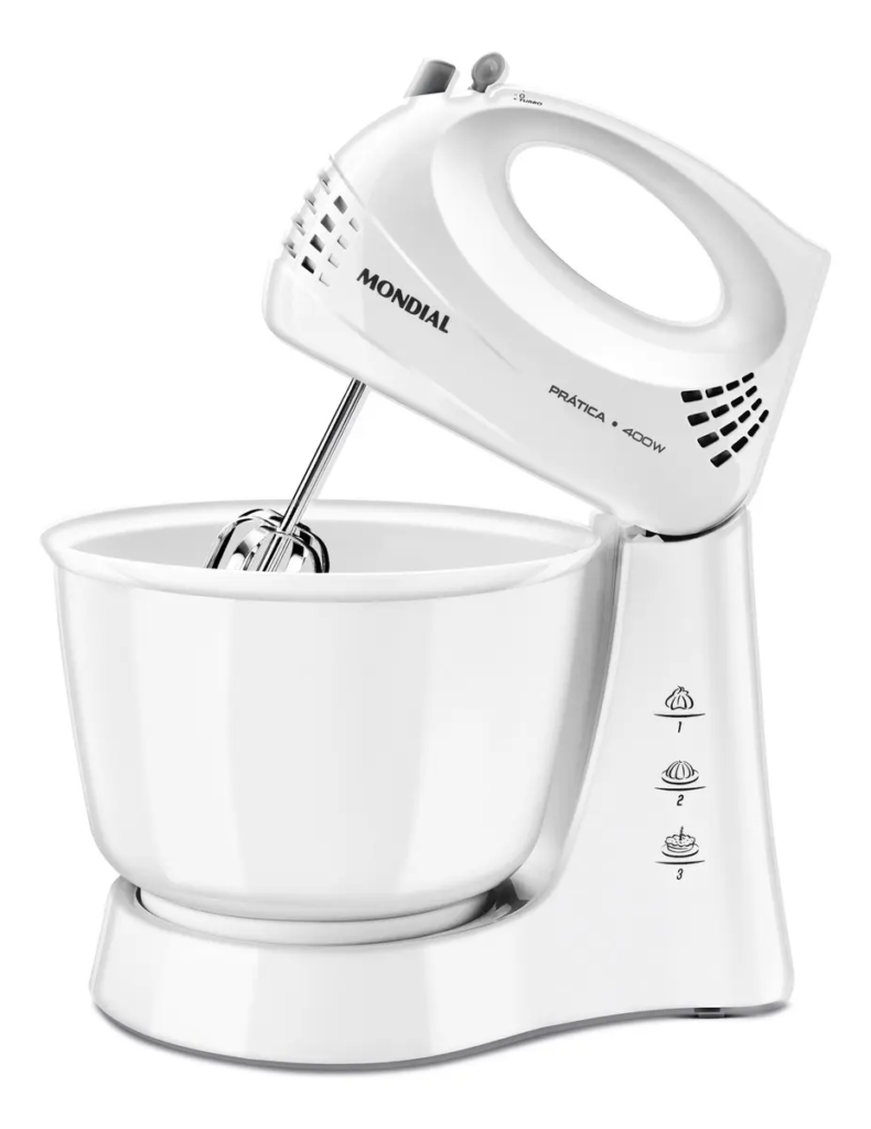 Batedeira Mondial Prática, Branco, 400W, 110V - B-44-W: Descubra Como Dominar Suas Receitas