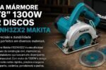 Serra Mármore Makita 4.3/8" 1300W 4100NH3ZX2 com 2 Discos — Potência e Precisão para Seus Cortes