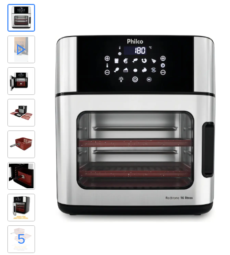 Fritadeira Air Fryer Philco PAF16A 220V